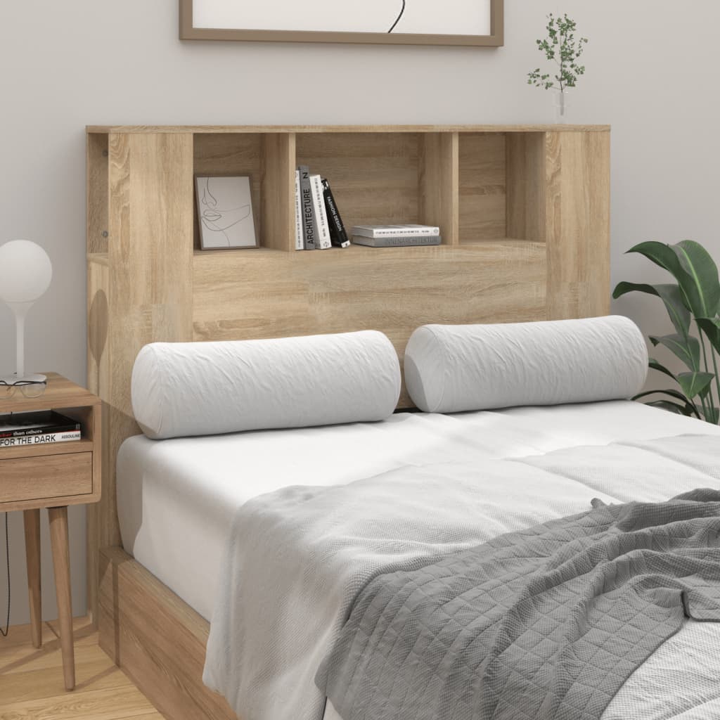 vidaXL Headboard Cabinet Sonoma Oak 120x18.5x102.5 cm