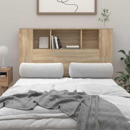vidaXL Headboard Cabinet Sonoma Oak 120x18.5x102.5 cm