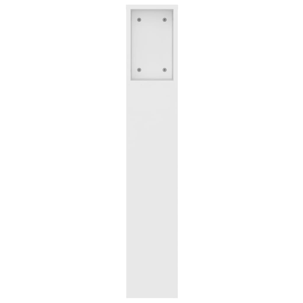 vidaXL Headboard Cabinet White 140x18.5x104.5 cm