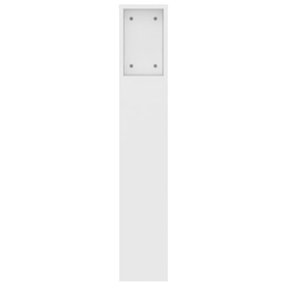vidaXL Headboard Cabinet White 140x18.5x104.5 cm