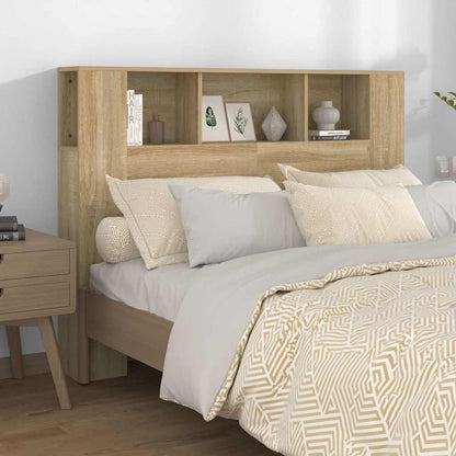 vidaXL Headboard Cabinet Sonoma Oak 140x18,5x104,5 cm