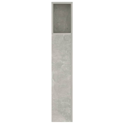 vidaXL Headboard Cabinet Concrete Grey 140x18.5x104.5 cm