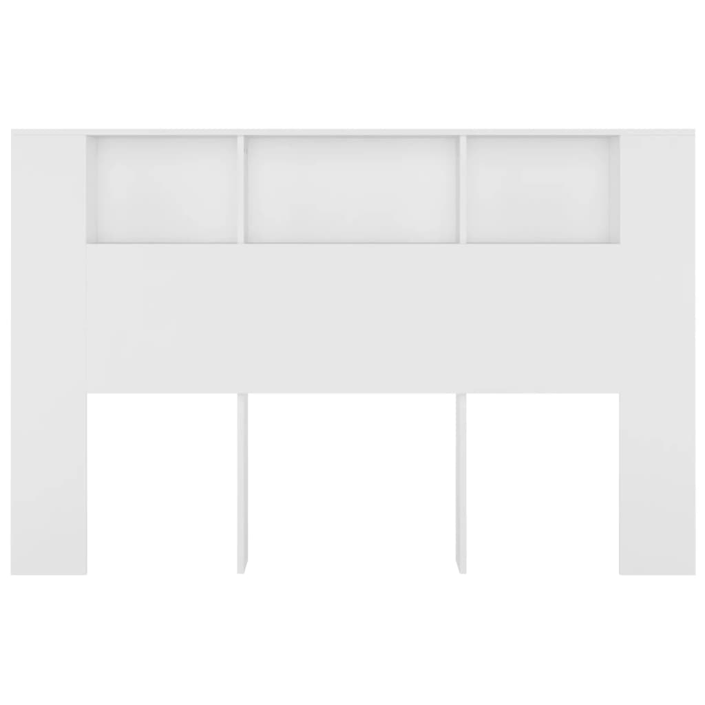 vidaXL Headboard Cabinet White 160x18.5x104.5 cm