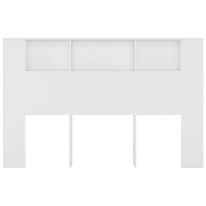 vidaXL Headboard Cabinet White 160x18.5x104.5 cm