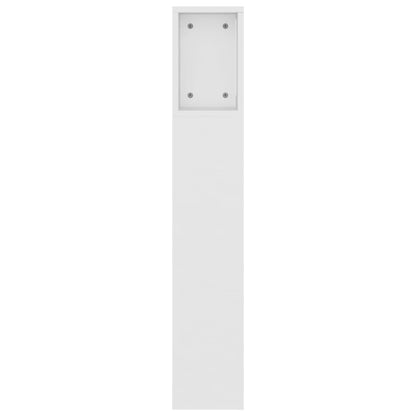 vidaXL Headboard Cabinet White 160x18.5x104.5 cm