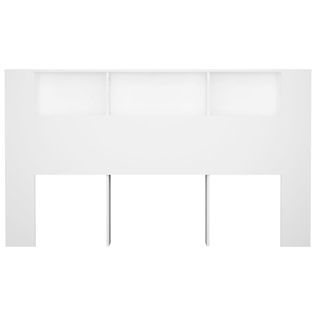 vidaXL Headboard Cabinet | White | Engineered wood | Headboard Cabinet