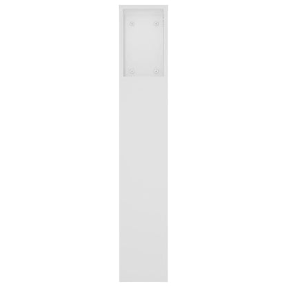 vidaXL Headboard Cabinet | White | Engineered wood | Headboard Cabinet