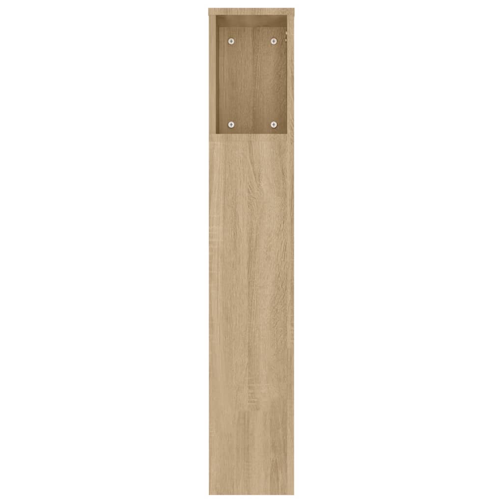 vidaXL Headboard Cabinet Sonoma Oak 180x18.5x104.5 cm