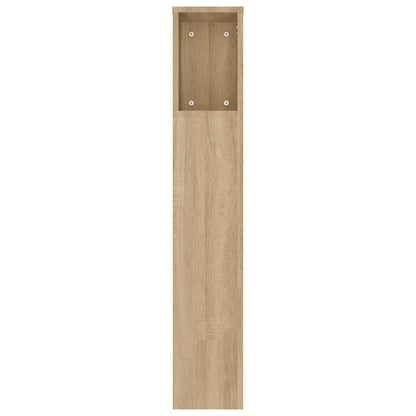 vidaXL Headboard Cabinet Sonoma Oak 180x18.5x104.5 cm