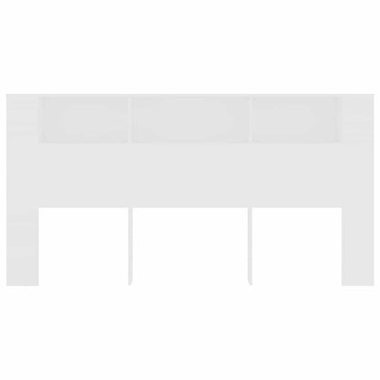 811952 vidaXL Headboard Cabinet White 200x18,5x104,5 cm