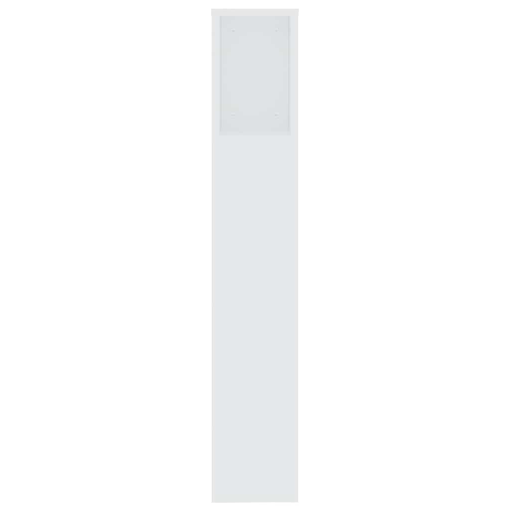 811952 vidaXL Headboard Cabinet White 200x18,5x104,5 cm