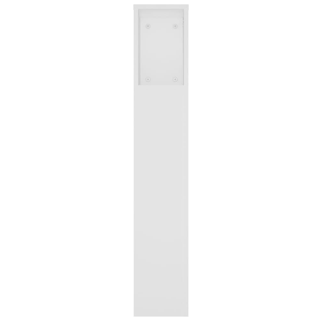 vidaXL Headboard Cabinet White 220x18.5x104.5 cm