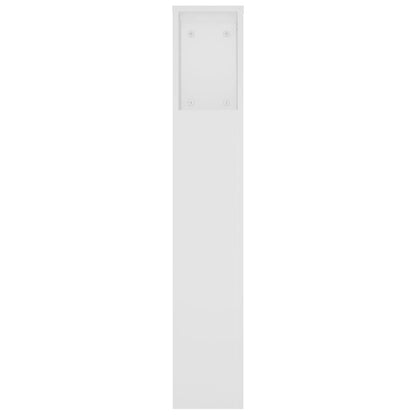 vidaXL Headboard Cabinet White 220x18.5x104.5 cm