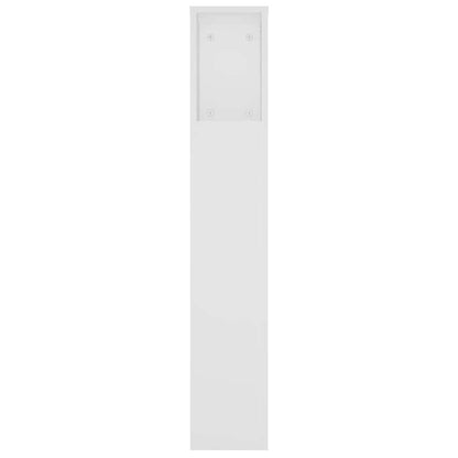 811961 vidaXL Headboard Cabinet White 220x18,5x104,5 cm