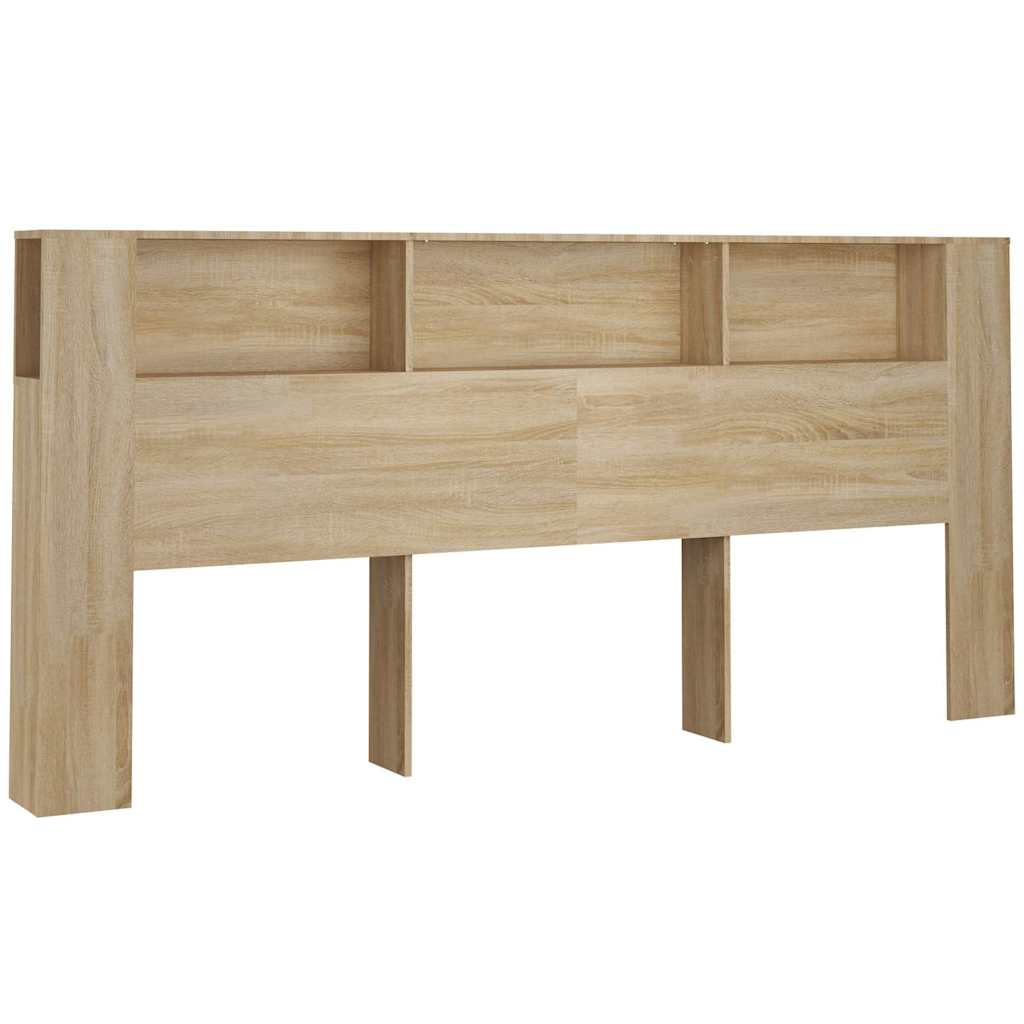 vidaXL Headboard Cabinet Sonoma Oak 220x18,5x104,5 cm