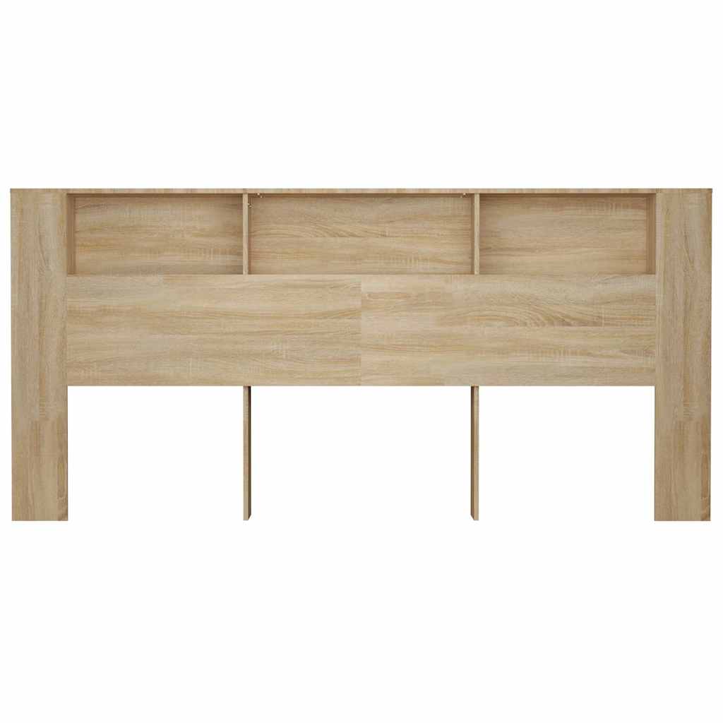 vidaXL Headboard Cabinet Sonoma Oak 220x18,5x104,5 cm