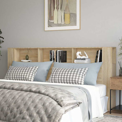 vidaXL Headboard Cabinet Sonoma Oak 220x18,5x104,5 cm