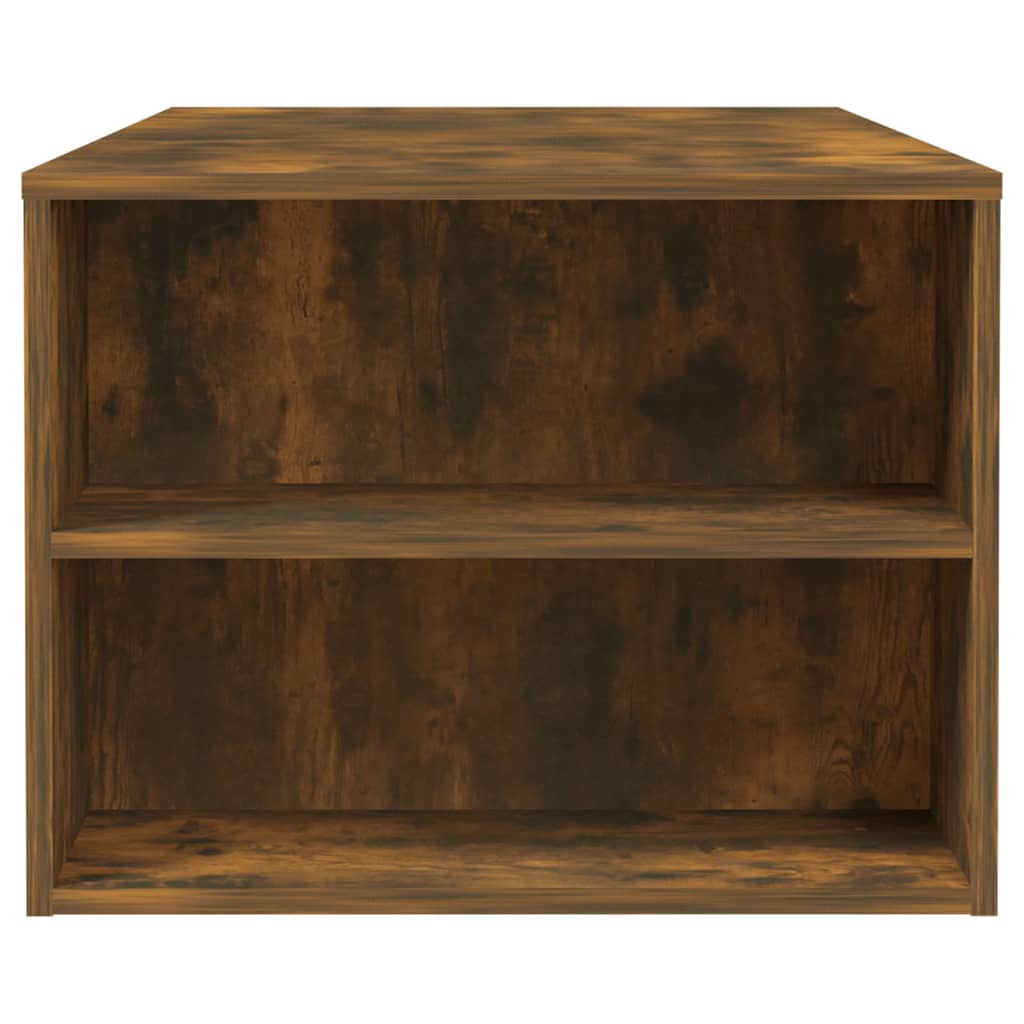 vidaXL Coffee Table Smoked Oak 102x55x42 cm Engineered Wood