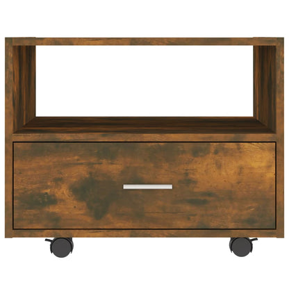 vidaXL Coffee Table Smoked Oak 55x55x40 cm Engineered Wood