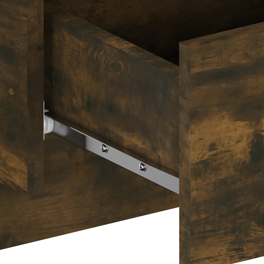 vidaXL Wall-mounted Bedside Cabinets 2 pcs Smoked Oak