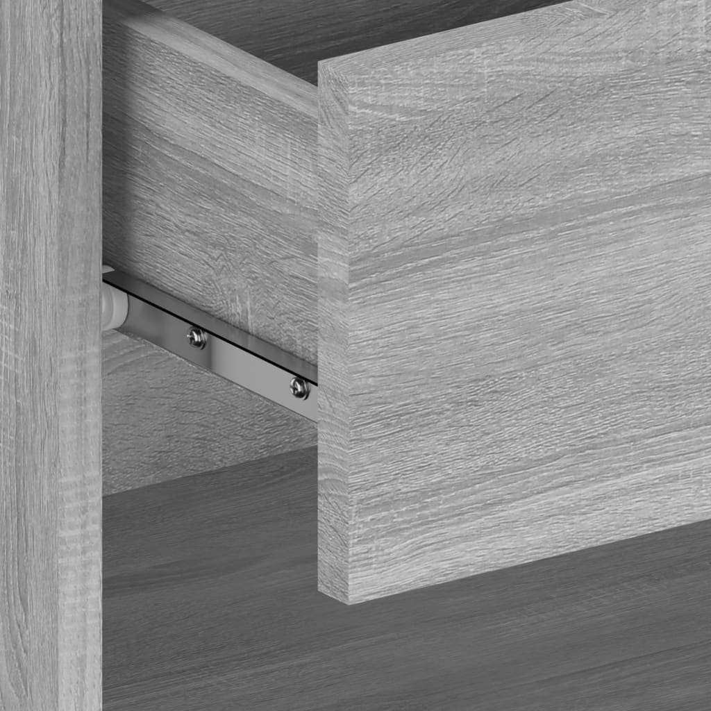 vidaXL Wall-mounted Bedside Cabinets 2 pcs Grey Sonoma