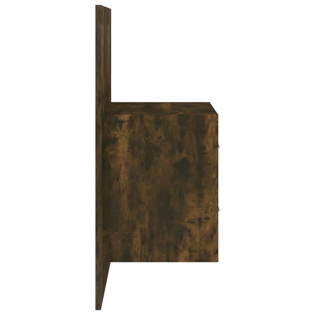 vidaXL Wall-mounted Bedside Cabinets 2 pcs Smoked Oak