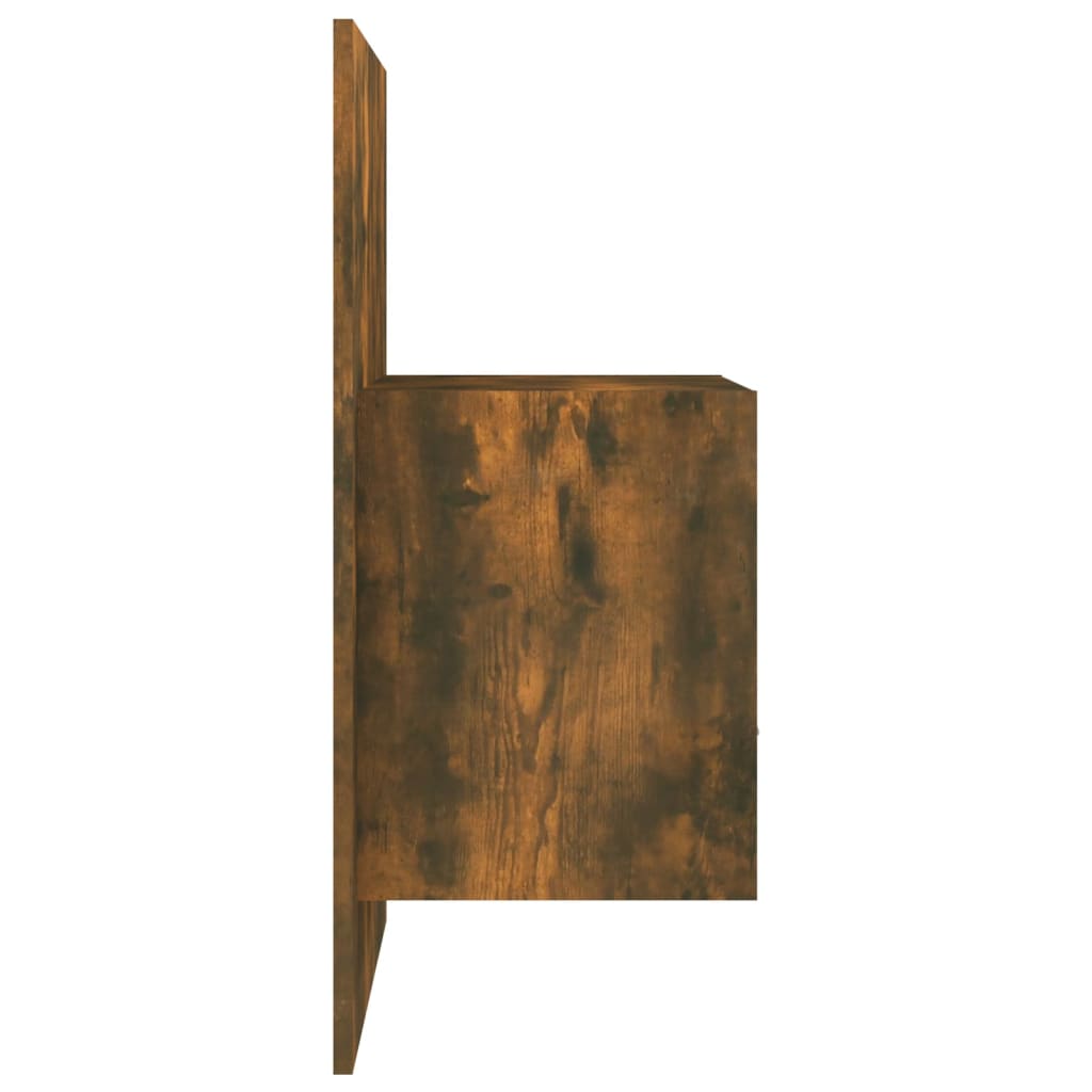 vidaXL Wall-mounted Bedside Cabinets 2 pcs Smoked Oak