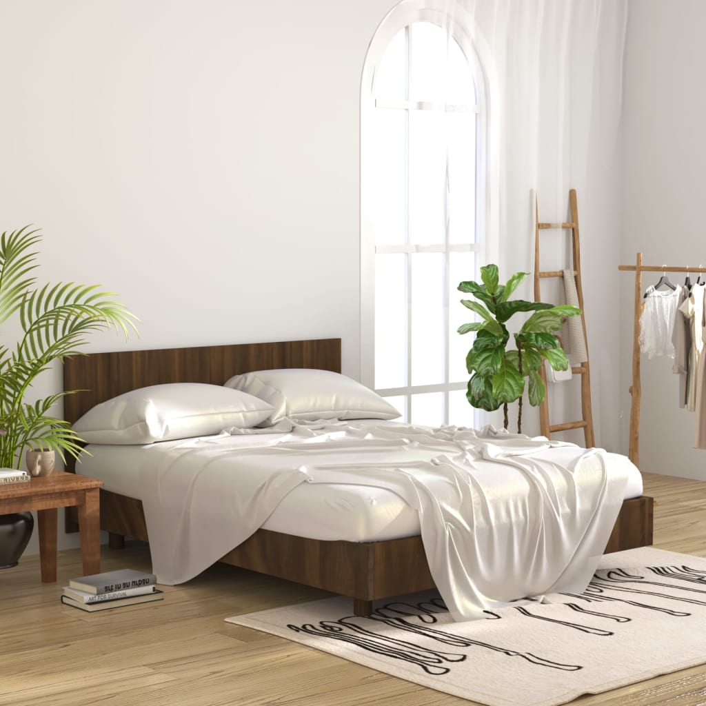 vidaXL Bed Headboard Brown Oak 160x1.5x80 cm Engineered Wood
