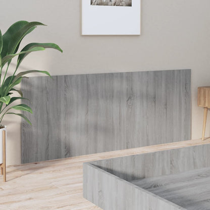 816977 vidaXL Bed Headboard Grey Sonoma 200x1,5x80 cm Engineered Wood