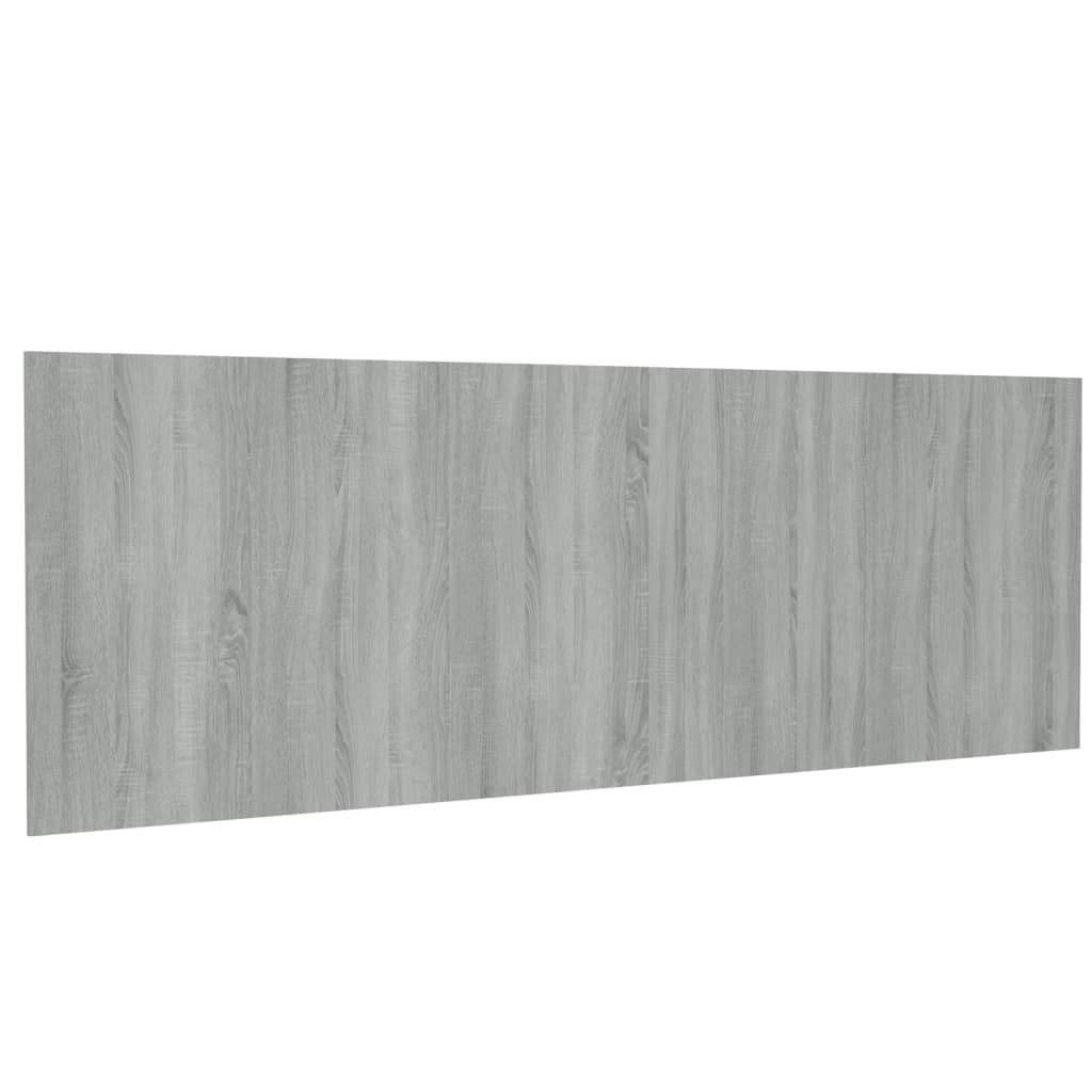 vidaXL Wall Headboard Grey Sonoma 240x1,5x80 cm Engineered Wood