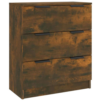 vidaXL Sideboard Smoked Oak 60x30x70 cm Engineered Wood