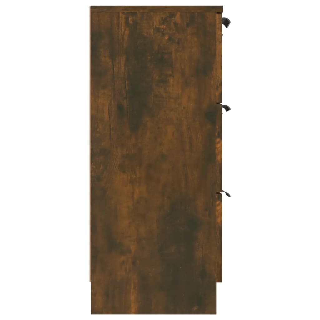 vidaXL Sideboard Smoked Oak 60x30x70 cm Engineered Wood
