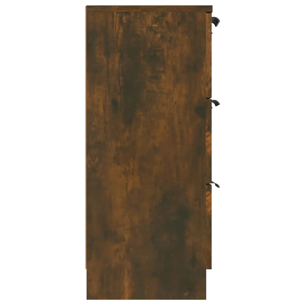 vidaXL Sideboard Smoked Oak 60x30x70 cm Engineered Wood