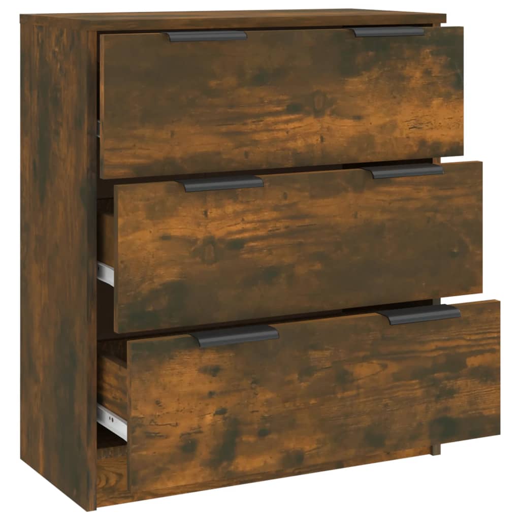 vidaXL Sideboard Smoked Oak 60x30x70 cm Engineered Wood