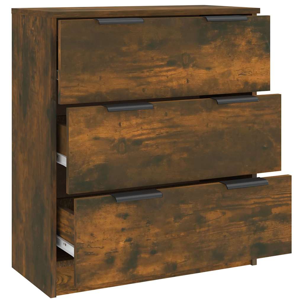 vidaXL Sideboard Smoked Oak 60x30x70 cm Engineered Wood