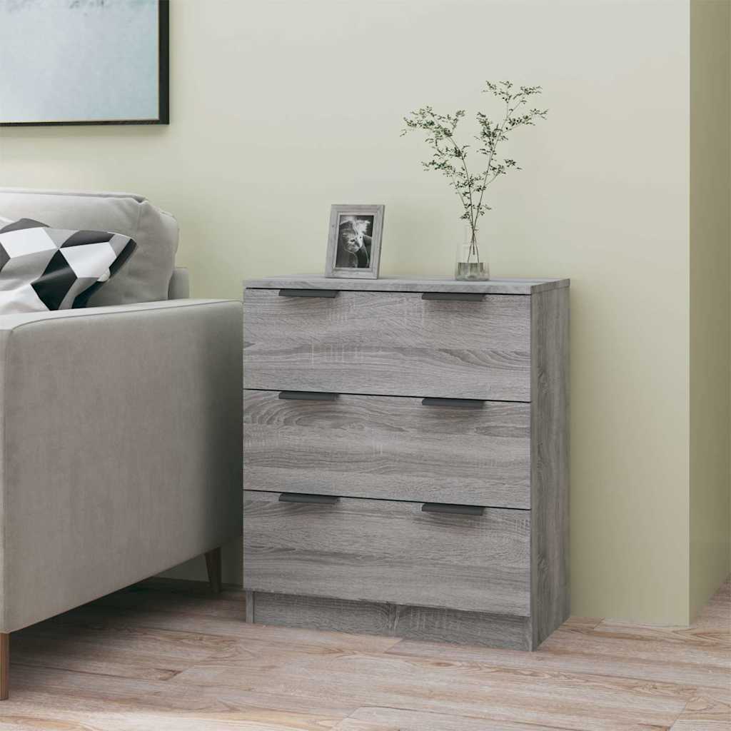 vidaXL Sideboard Grey Sonoma 60x30x70 cm Engineered Wood