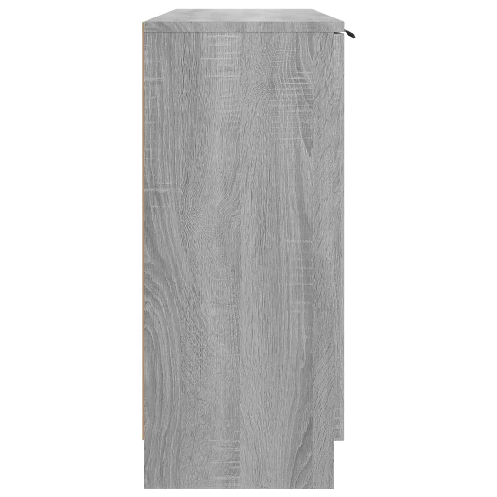 vidaXL Sideboard Grey Sonoma 90.5x30x70 cm Engineered Wood