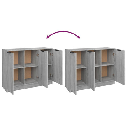 vidaXL Sideboard Grey Sonoma 90.5x30x70 cm Engineered Wood