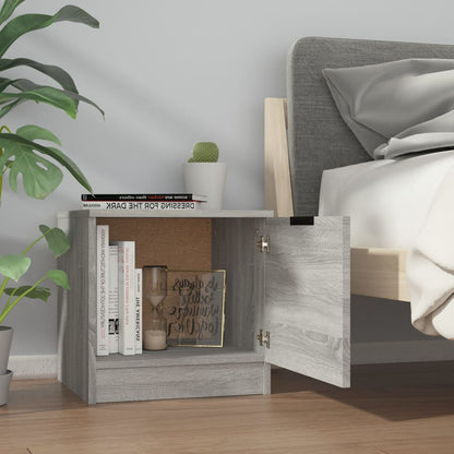 vidaXL Bedside Cabinets 2 pcs Grey Sonoma 40x39x40 cm
