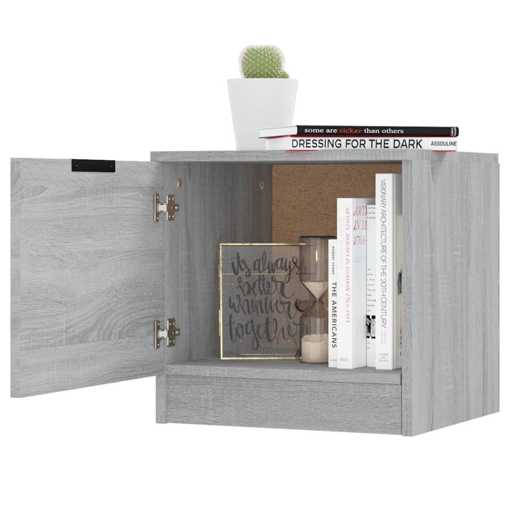 vidaXL Bedside Cabinets 2 pcs Grey Sonoma 40x39x40 cm