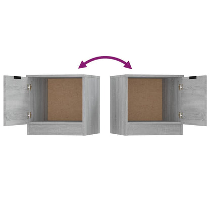 vidaXL Bedside Cabinets 2 pcs Grey Sonoma 40x39x40 cm