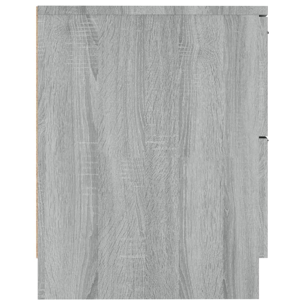 vidaXL Bedside Cabinets 2 pcs Grey Sonoma Engineered Wood