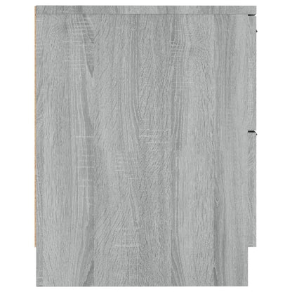 vidaXL Bedside Cabinets 2 pcs Grey Sonoma Engineered Wood