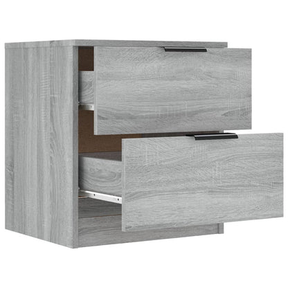 vidaXL Bedside Cabinets 2 pcs Grey Sonoma Engineered Wood