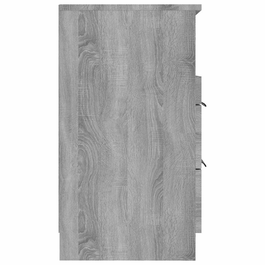 vidaXL Bedside Cabinet Grey Sonoma Engineered Wood