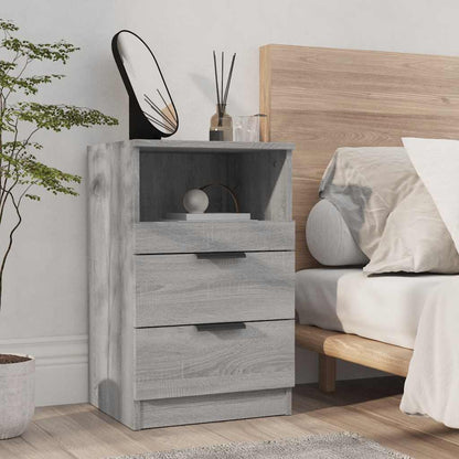vidaXL Bedside Cabinet Grey Sonoma Engineered Wood
