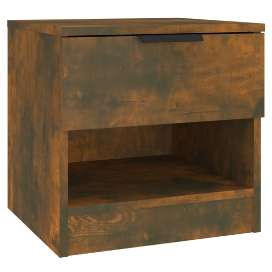 vidaXL Bedside Cabinet Smoked Oak Engineered Wood