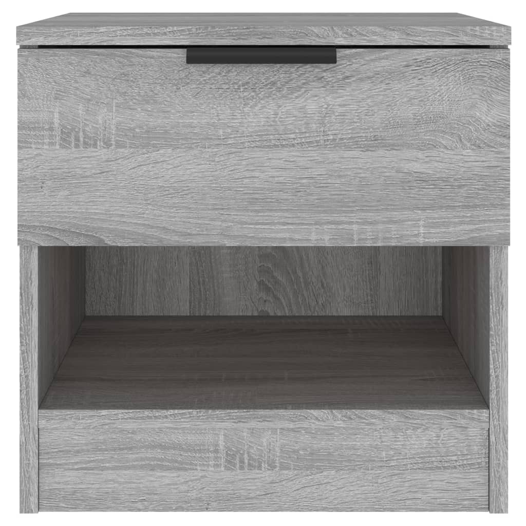 vidaXL Bedside Cabinets 2 pcs Grey Sonoma Engineered Wood