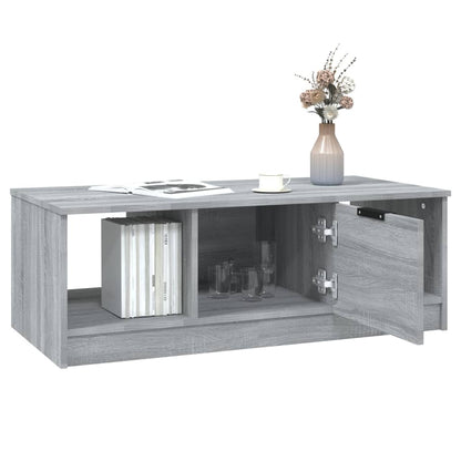 vidaXL Coffee Table Grey Sonoma 102x50x36 cm Engineered Wood
