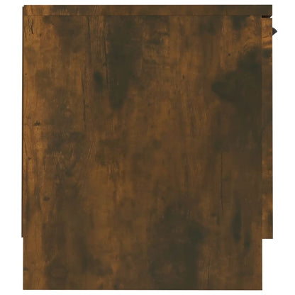 vidaXL TV Cabinet Smoked Oak 140x35x40 cm Engineered Wood